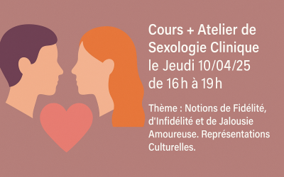 Cours + Atelier de Sexologie Clinique le Jeudi 10/04/25 de 16h à 19h
